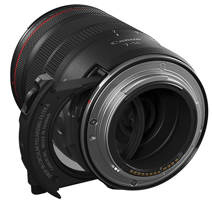Canon RF 7-14mm f/2.8-3.5L Fisheye STM - Filter systeem Canon RF 7-14mm f/2.8-3.5L Fisheye STM - Filter systeem