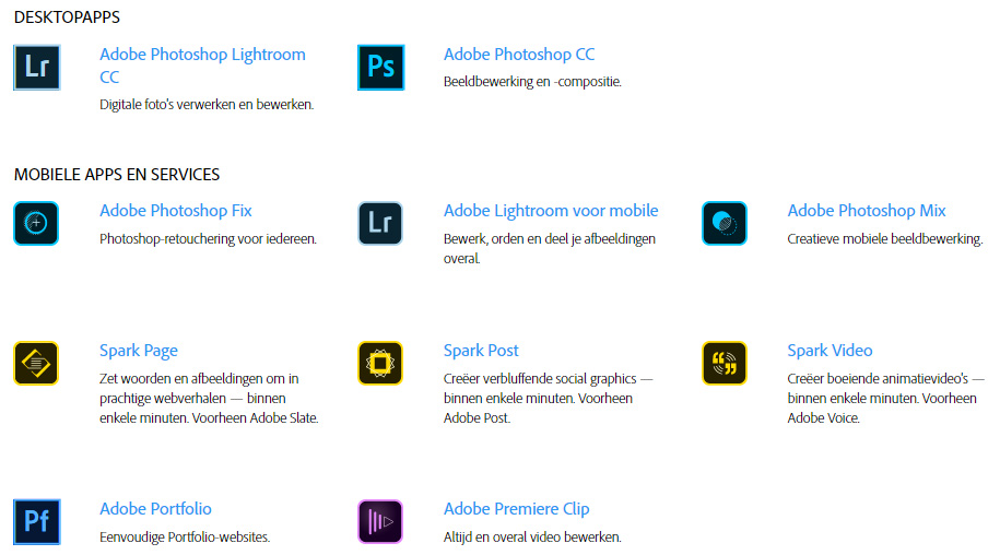 Creative cloud-fotografielidmaatschap