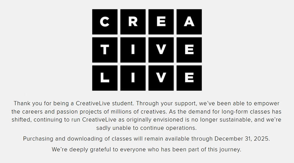 Creative live stopt Creative live stopt
