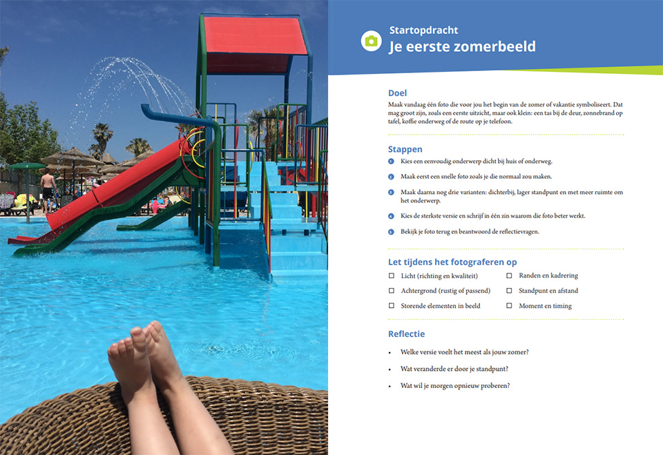 Voorbeeldpagina uit het doekboek