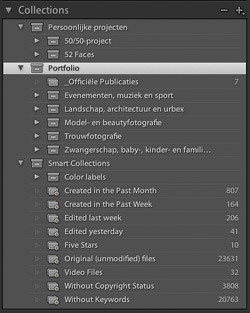 Lightroom Verzamelingen