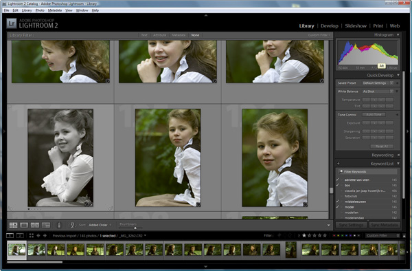 Selectie maken in Lightroom