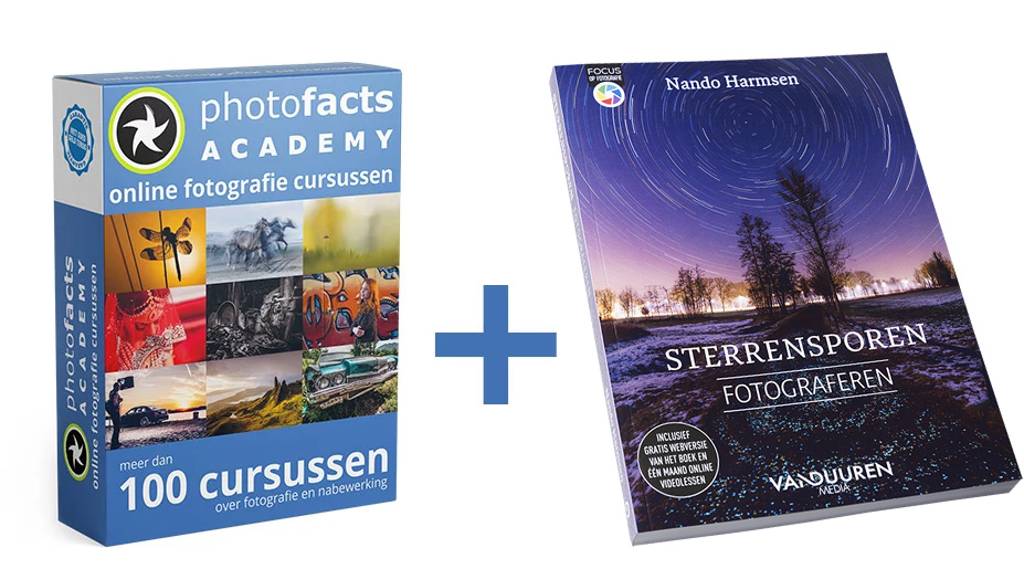 Photofacts Academy + boek Sterrensporen Fotograferen