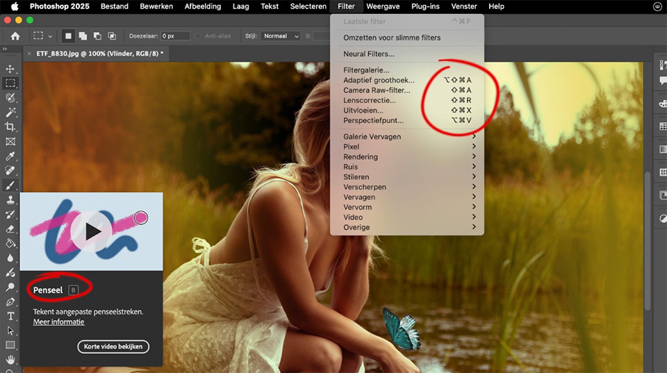 Photoshop sneltoetsen