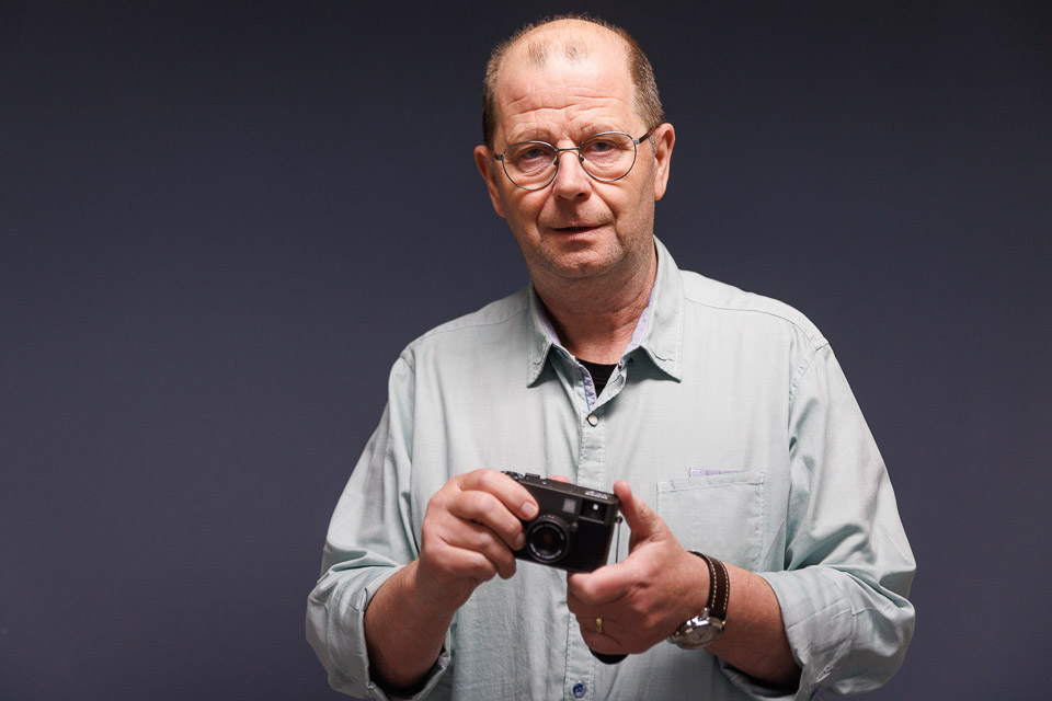 Peter met zijn Fujifilm X-Half