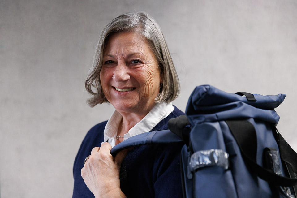 Geri met haar Wandrd Prvke fototas