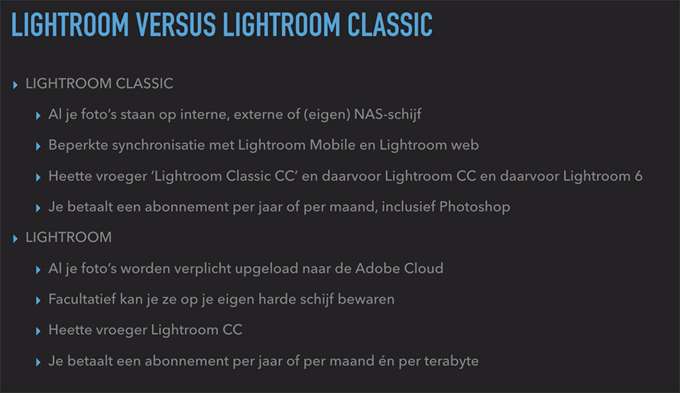 lightroom vs lightroom classic 2019