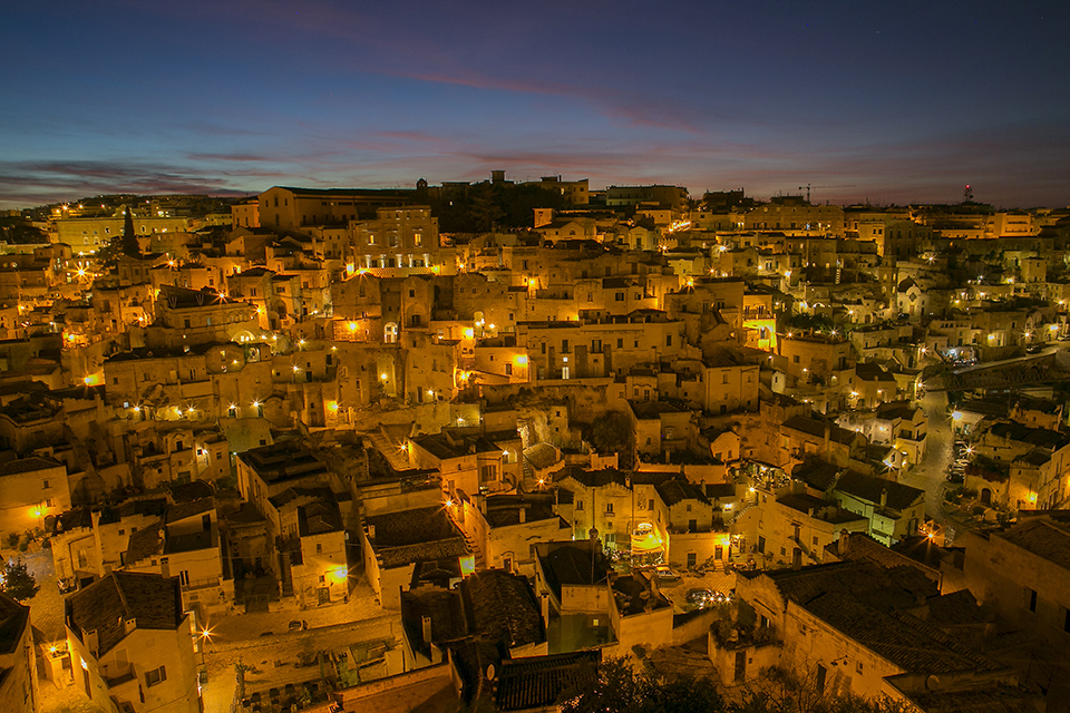 Matera by night