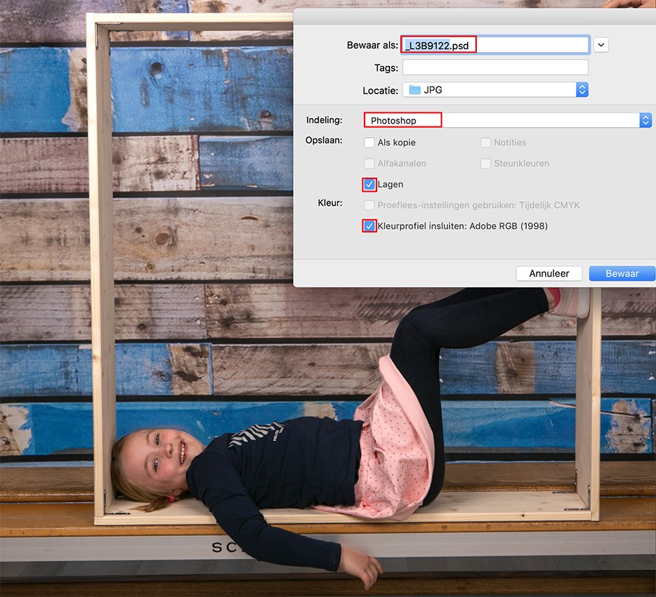 Photoshop opslaan als psd