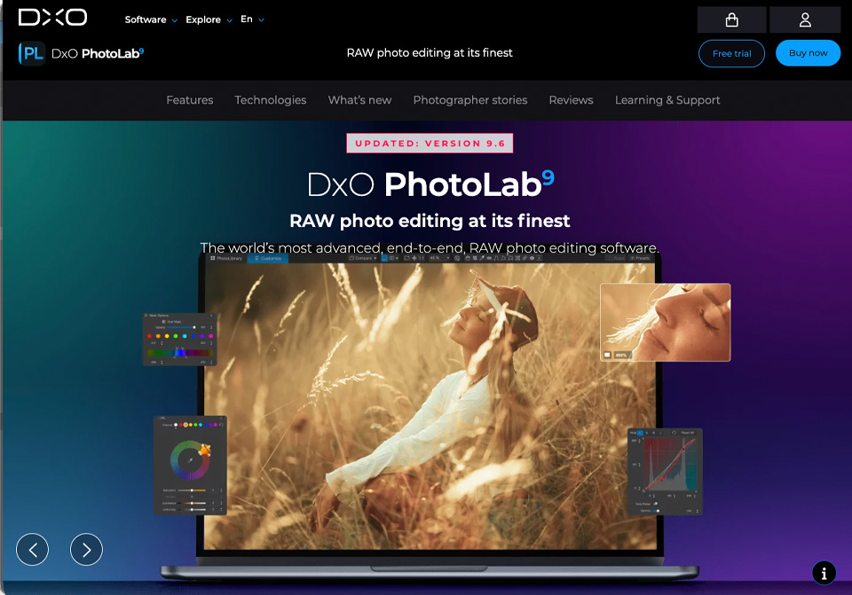 DxO PhotoLab website