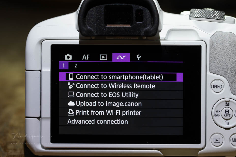 Nando 2025 canon draadloos menu