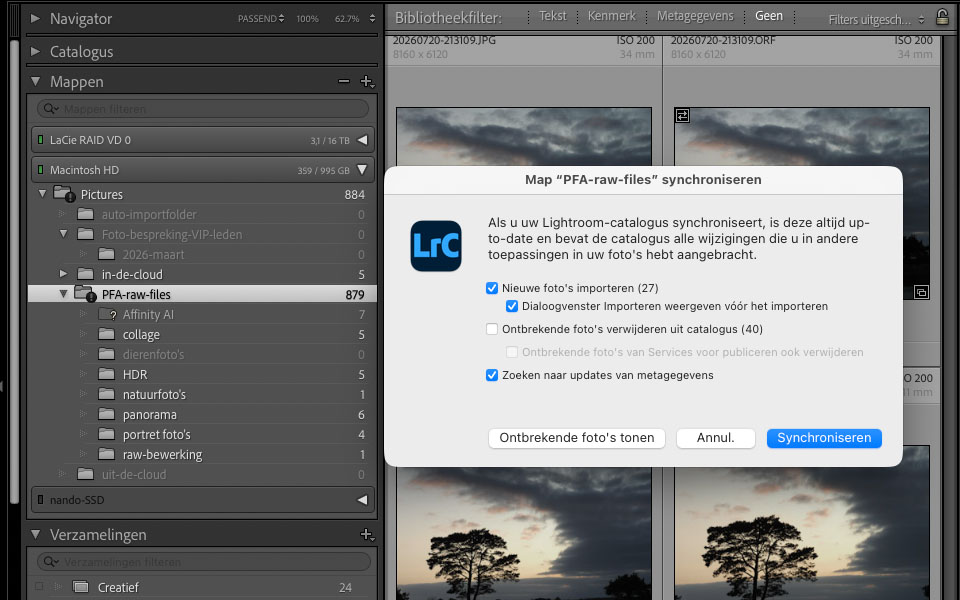 Nando folder synchroniseren Nando folder synchroniseren