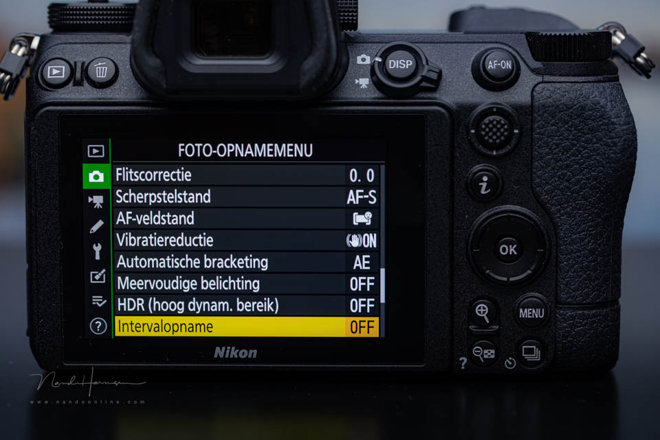 Nando nikon menu