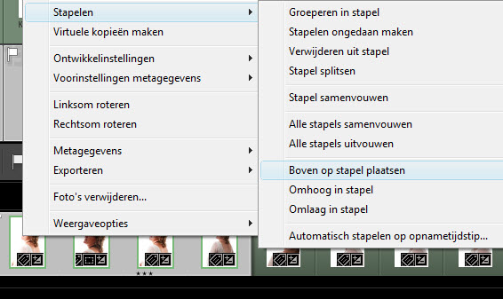 Foto's stapelen in Lightroom