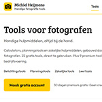 Handige fototools voor fotografen door Michiel Heijmans Handige fototools voor fotografen door Michiel Heijmans