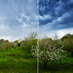 Maak wolken zacht en pluizig, niet hard en grof